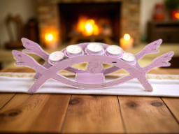 Porta velas cabezas serpiente