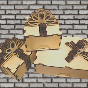 CAJAS DE MADERA - con lazo en madera